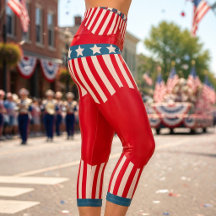 4. Juli Inspiriert High Waisted (rot)