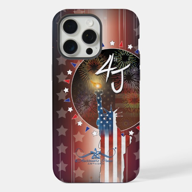 4. Juli iPhone 15 Pro Max Hülle (Rückseite)