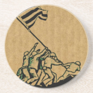 4. Juli Iwo Jima Gott segne Amerika Untersetzer