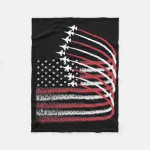 4. Juli Jet American Flag Patriotic USA für mich Fleecedecke