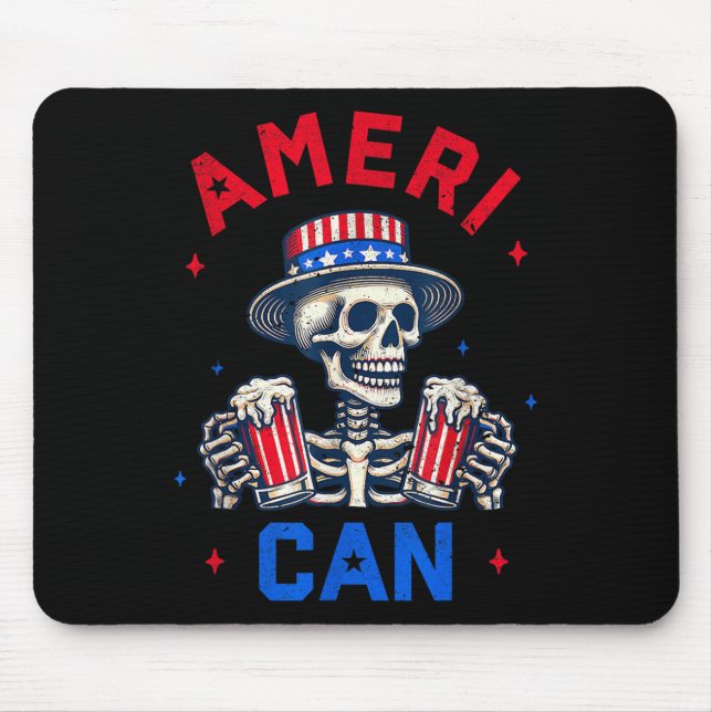4. Juli kann Ameri trinken Party unabhängig Mousepad (Vorne)
