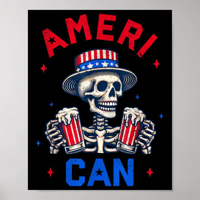 4. Juli kann Ameri trinken Party unabhängig Poster (Vorne)