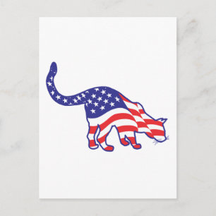 4. Juli Kitty Cats Postkarte