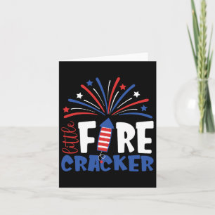 4. Juli Kleine Firecracker Kleinkind Outfit Party Karte
