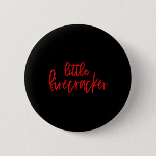 4. Juli Kleiner Firecracker Patriotic Usa Toddl Button
