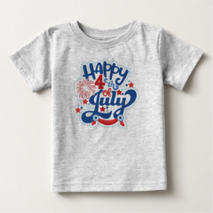4. Juli Kleinkind Gray T Shirt