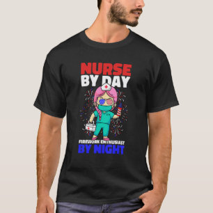 4. Juli Krankenschwester Lustig USA-Flagge Patriot T-Shirt