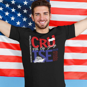4. Juli Kreuzfahrt-Team Benutzerdefiniertes Jahr  T-Shirt