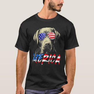 4. Juli Labrador Retriever Merica Amerikanische Fl T-Shirt
