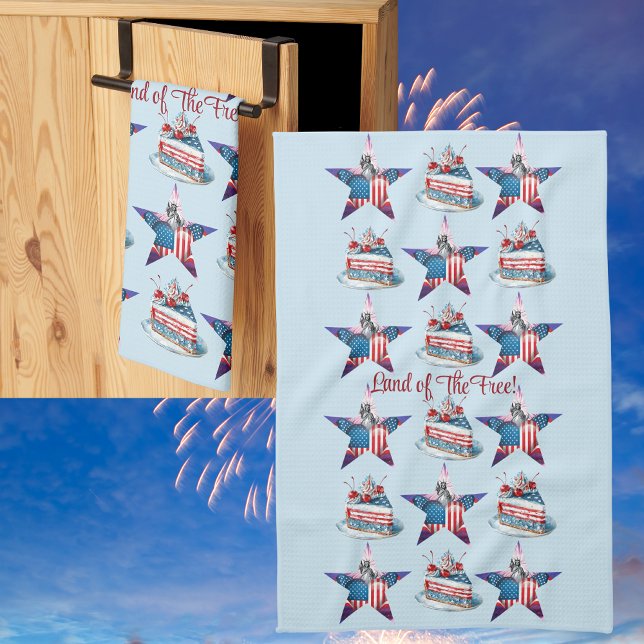4. Juli "Land of the Free" Küchentücher (Von Creator hochgeladen)