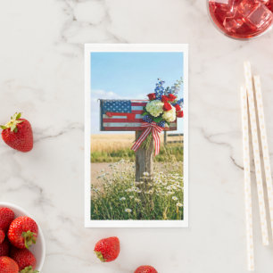 4. Juli Landbriefkasten Serviette
