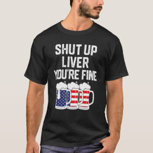 4. Juli Leber abschließen Sie sind schöne Bierkämm T-Shirt