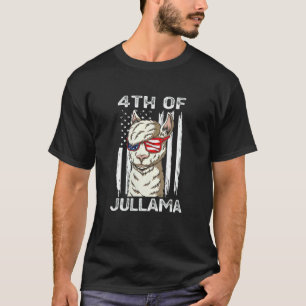 4. Juli Llama Vierter Juli Unabhängigkeit T-Shirt
