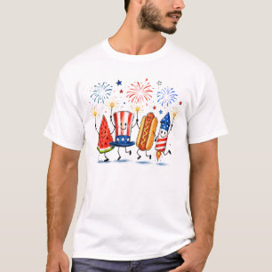 4. Juli Lustige Feuerwerke T-Shirt