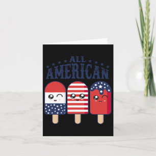 4. Juli-Lutscher USA-Flagge Patriotischer Sommer J Karte
