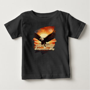 4. Juli – Majestätischer Adler und Feuerwerk-Tribu Baby T-shirt