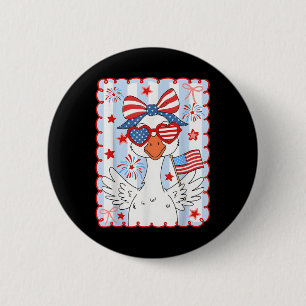 4. Juli Mama Goose American Coquette Patriotic Button