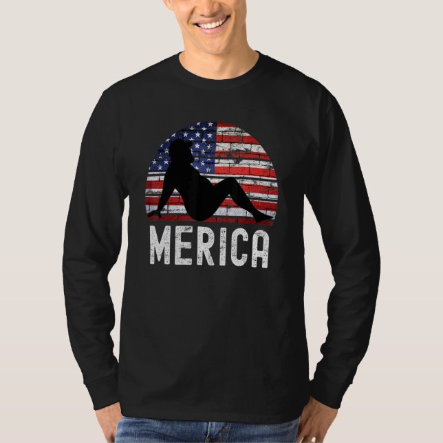 4. Juli Merica Fett Party trinken Erwachsenen Joke T-Shirt (Vorderseite)