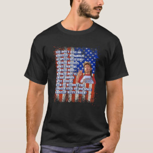4. Juli Merica Funny mit Vintagem Namen Lover F T-Shirt