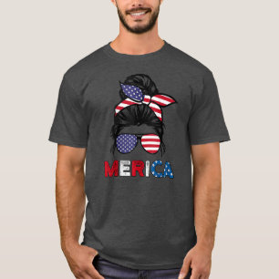 4. Juli Merica Sonnenbrille Klasse Mama Leben T-Shirt