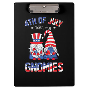 4. Juli mit meinen Gnomen Patriotic Gnome Klemmbrett