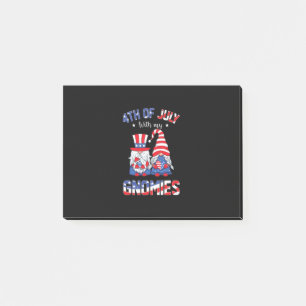 4. Juli mit meinen Gnomies Patriotic Gnome Post-it Klebezettel