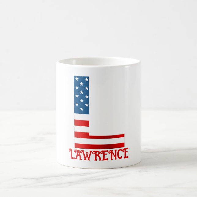 4. Juli Monogramm Personalisierte Kaffee-Tasse Kaffeetasse (Mittel)