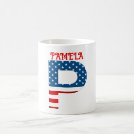 4. Juli Monogramm Personalisierte Kaffee-Tasse Kaffeetasse