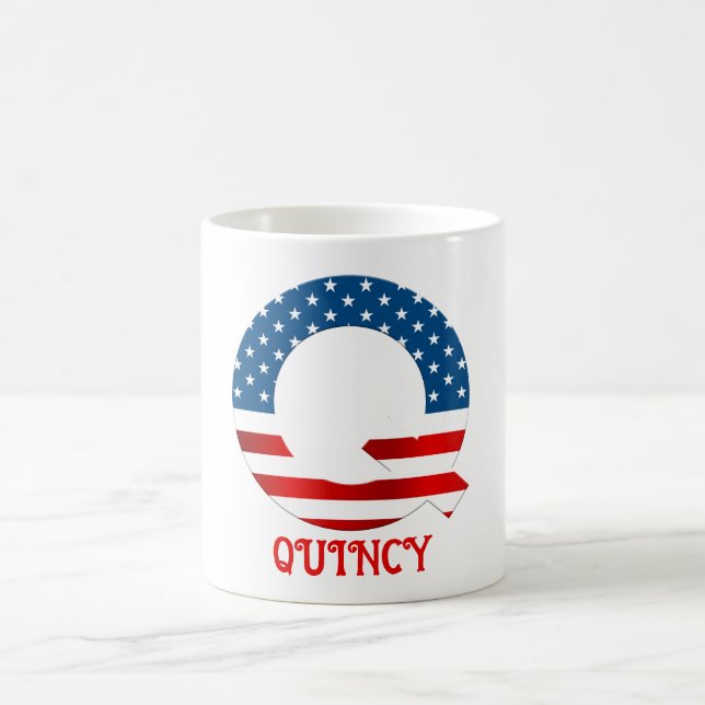 4. Juli Monogramm Personalisierte Kaffee-Tasse Kaffeetasse (Mittel)