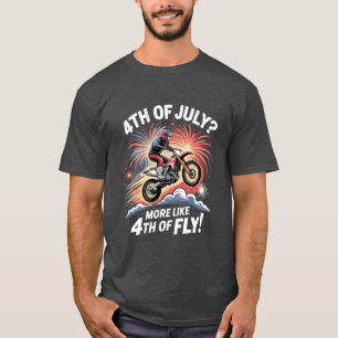 4. Juli Motocross für Männer Dirt Bike Patriotic T-Shirt