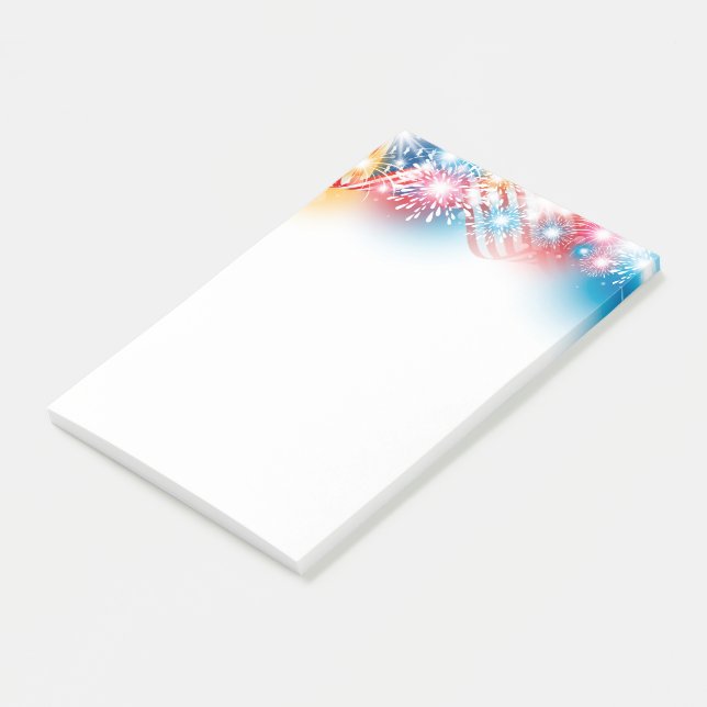 4. Juli Nachhinweise Post-it Klebezettel (angewinkelt)