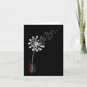 4. Juli Niedliche Blume American Patriotic 1 Karte