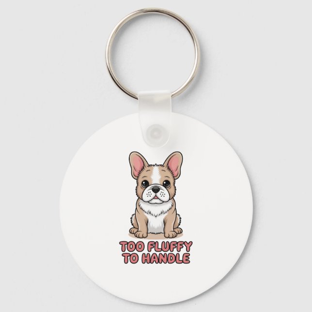 4. Juli nur die vierte Bulldogge abkühlen Schlüsselanhänger (Vorderseite)