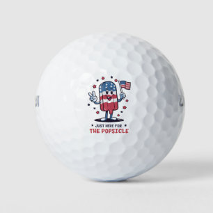4. Juli Nur hier für die Popsicle Patriotisch Golfball