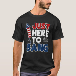 4. Juli nur hier, um die amerikanische Fahne zu kn T-Shirt