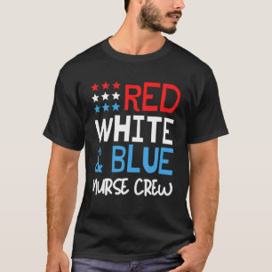 4. Juli Nurse Crew Scrub Tops Patriotische Kranken