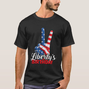 4. Juli Onkel-Friedenszeichen Patriot Amerika USA- T-Shirt