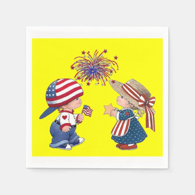 4. Juli Paper Napkins Serviette (Vorderseite)