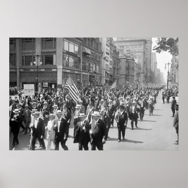 4. Juli Parade, Anfang des 19. Jahrhunderts Poster (Vorne)