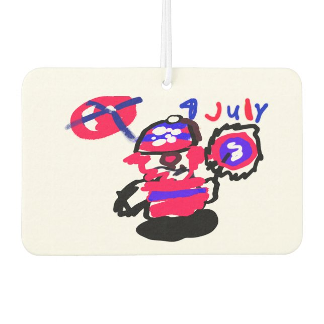 4. Juli-Party Autolufterfrischer (Vorderseite)