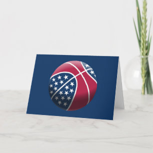 4. Juli-Party-Basketball Einladung