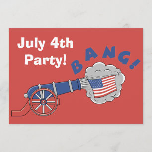 4. Juli Party Einladung