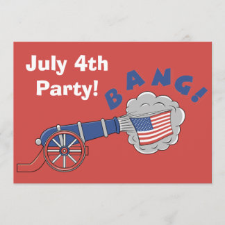 4. Juli Party Einladung