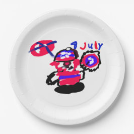 4. Juli-Party Pappteller