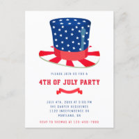 4. Juli Party Patriotische GRILLEN Red White Blue