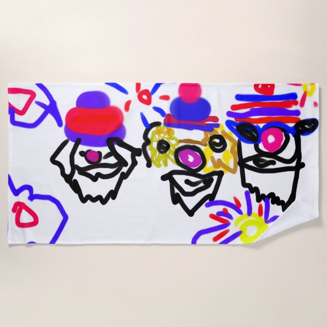 4. Juli-Party Strandtuch (Vorderseite)