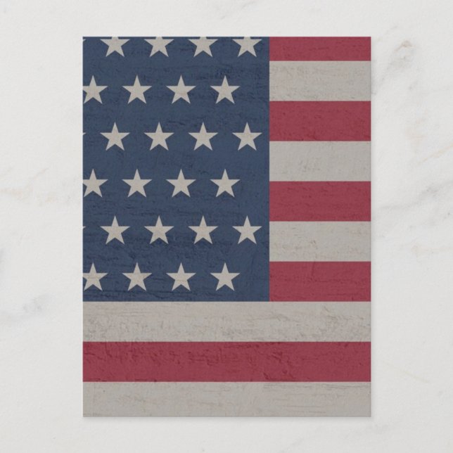 4. JULI PARTYFLAGGE  POSTKARTE (Vorderseite)