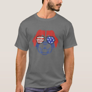 4. Juli Patriotic Berner Berg Hund Amerika T-Shirt