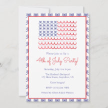 4. Juli Patriotic Bow American Flag