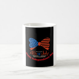 "4. Juli" Patriotic Bow Design Custom Kaffeetasse